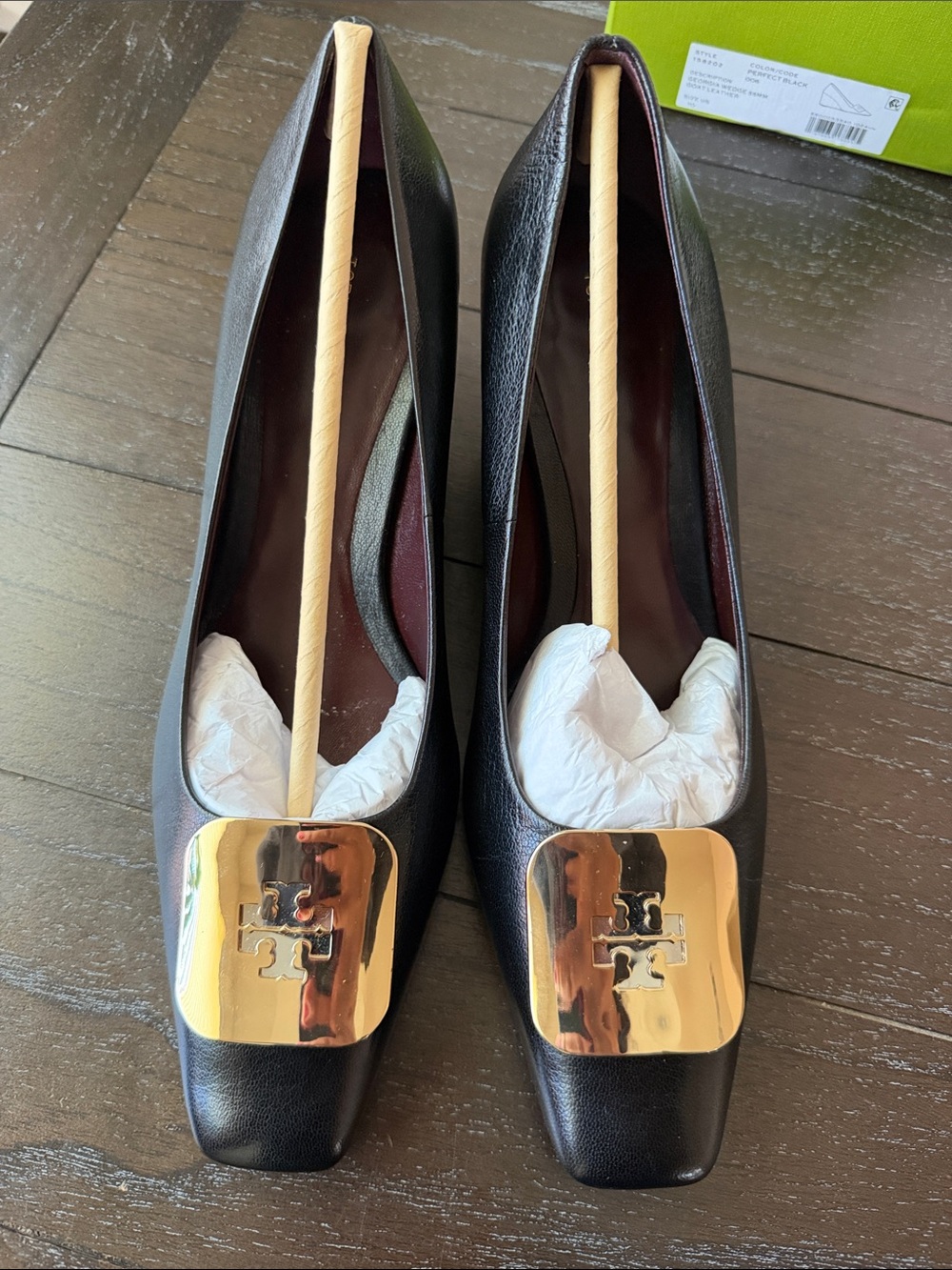 Tory Burch Georgia Wedge 55MM Goat Leather. Exactly as the pictures